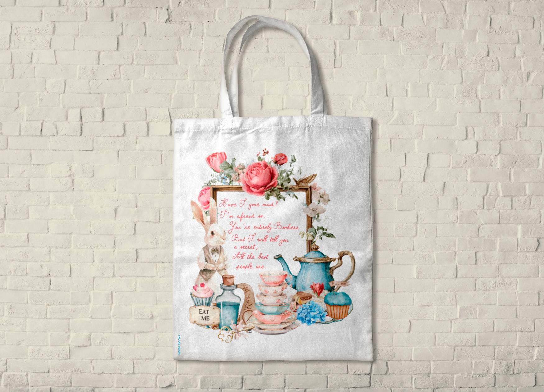 Alicia en el país de las maravillas Tote bag