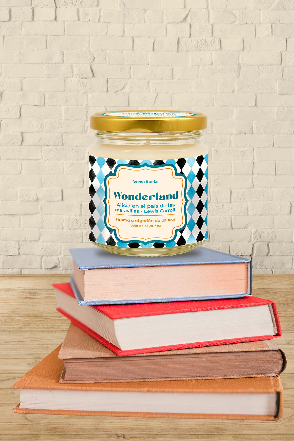 Alicia en el país de las maravillas Vela literaria 7 oz
