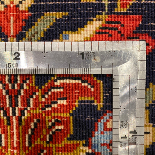 212x139cmパキスタン絨毯早い者勝ち❣️展示品❣️special sale❣️ ナイン産ペルシャ絨毯 59x88cm 玄関マットサイズ ウール＆シルク