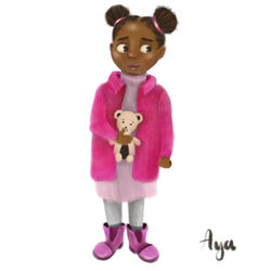 little girl illustration