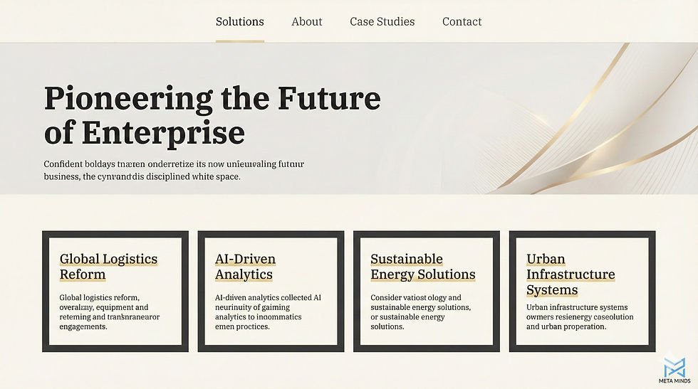 Enterprise Solutions Landing Page