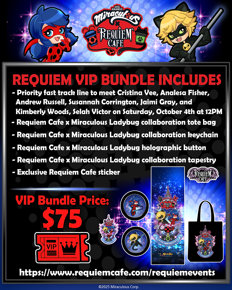October 4th VIP Ticket Bundle for Miraculous Ladybug Talent 