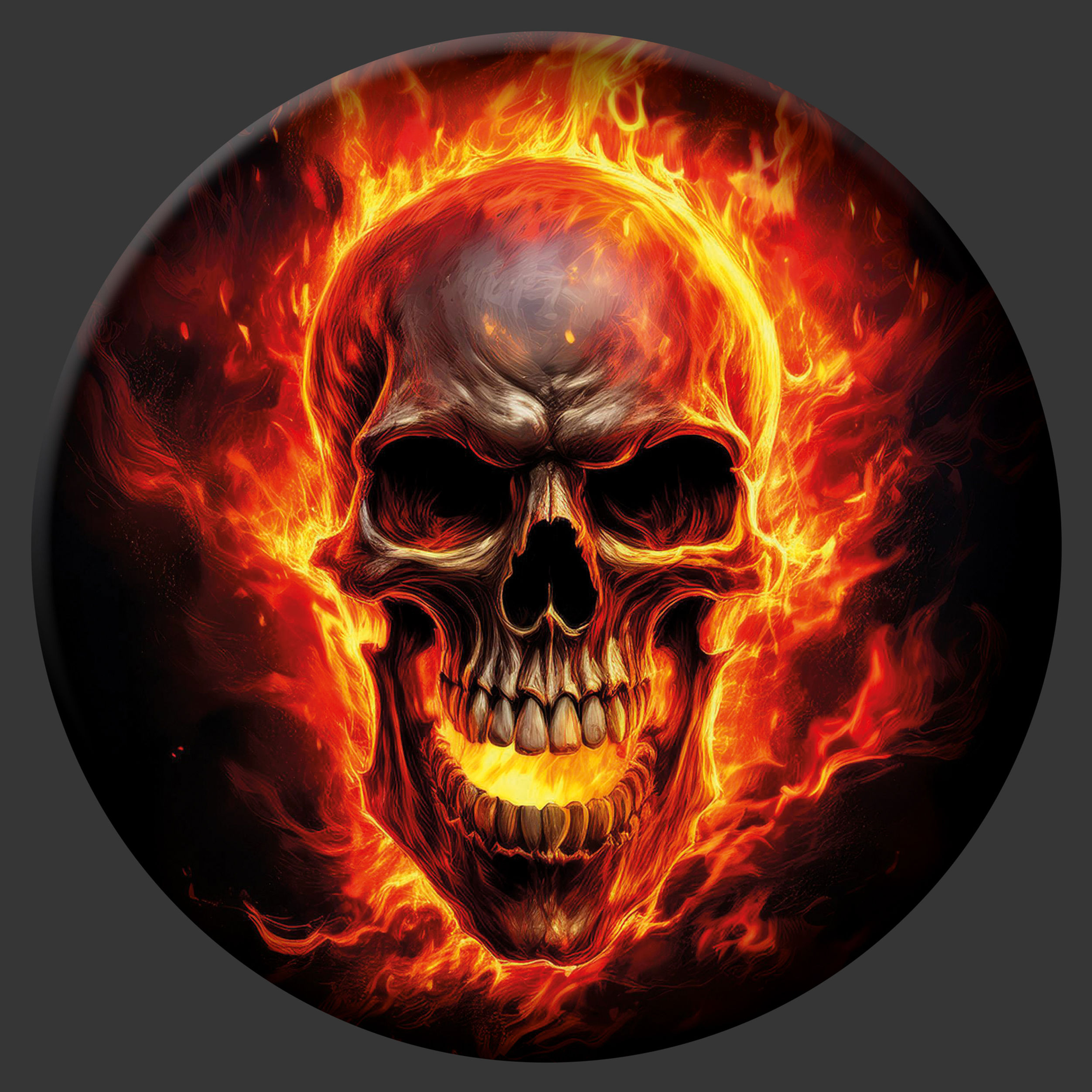 Wechsel-Emblem Burning Skull
