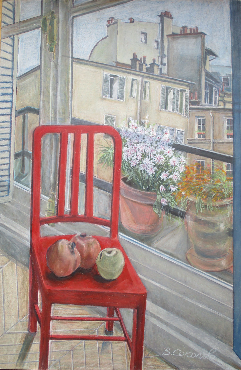 Chaise rouge