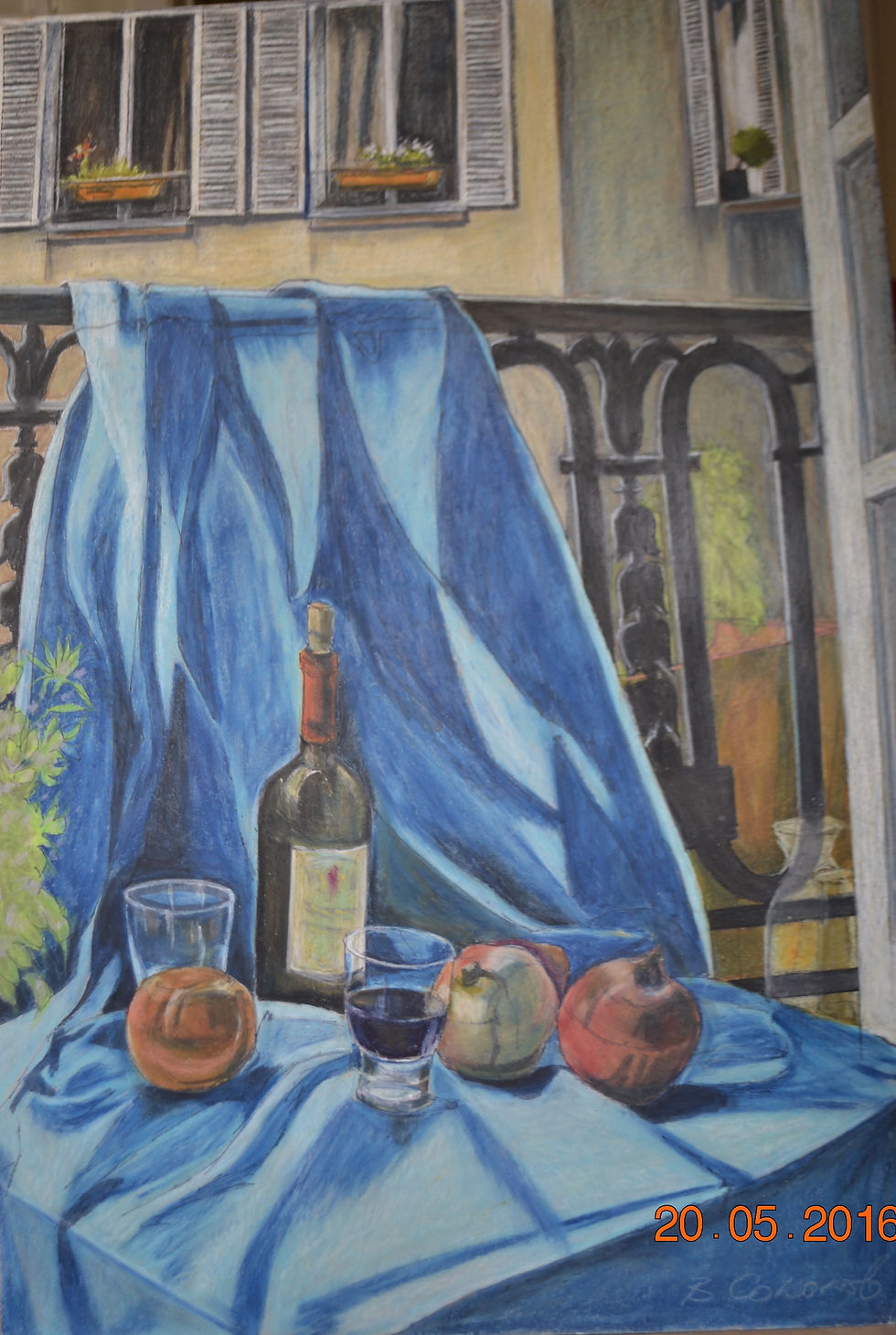 Nature morte bleue