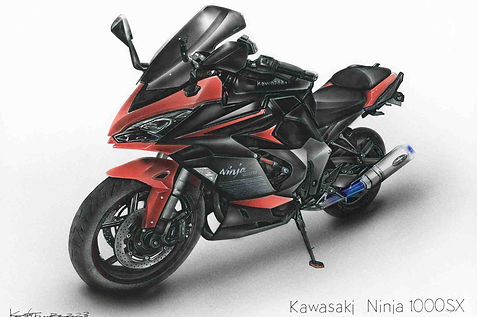 motorcycle art drawing