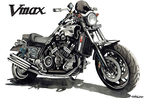 motorcycle art drawing