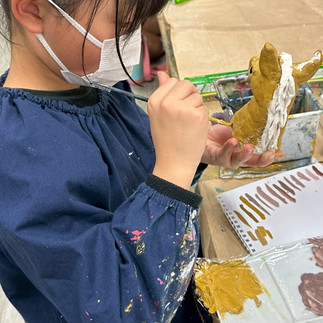 パコ絵画教室制作風景