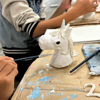 パコ絵画教室制作風景