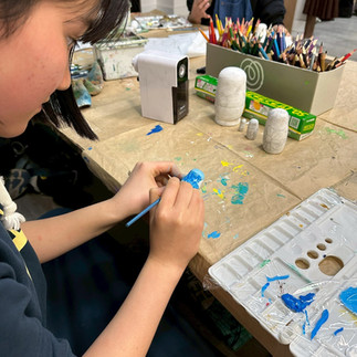 パコ絵画教室制作中