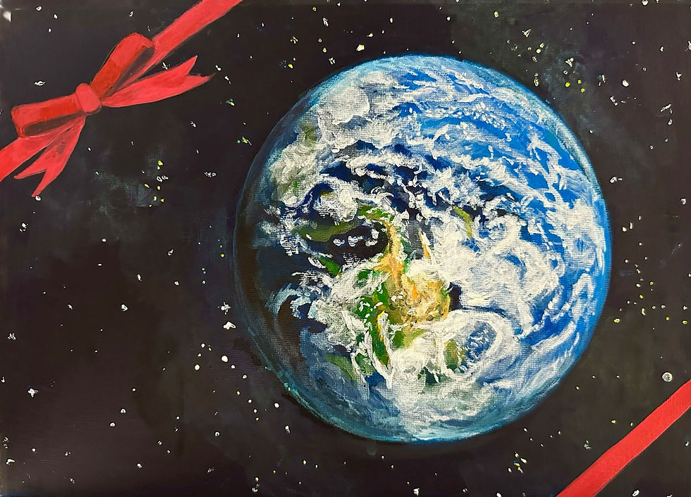 パコ絵画教室の制作風景