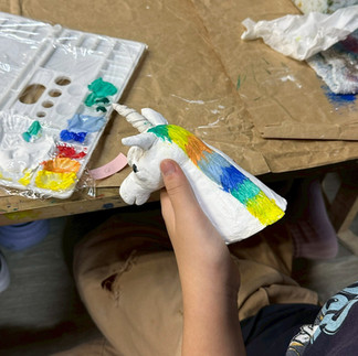 パコ絵画教室制作風景