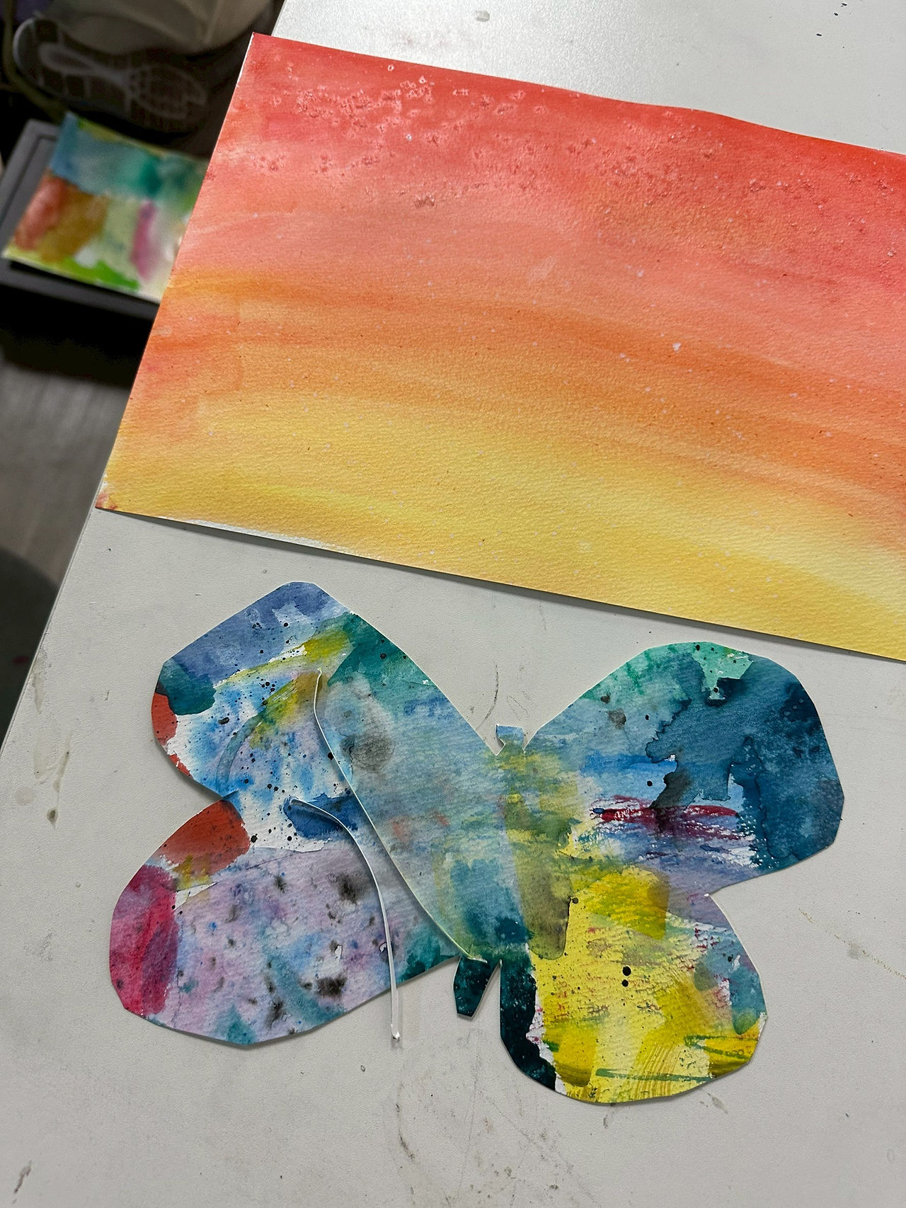 パコ絵画教室制作風景