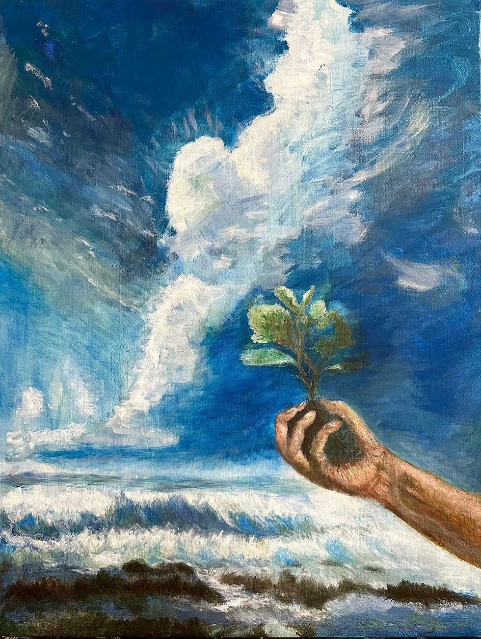 パコ絵画教室の制作風景