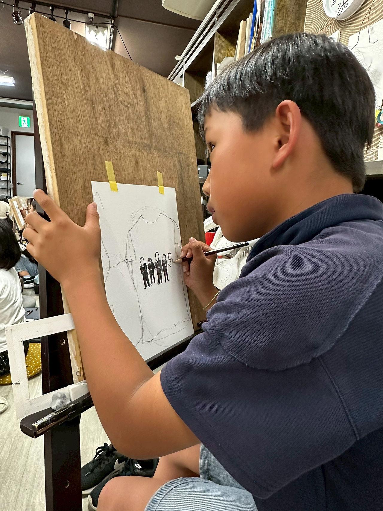 パコ絵画教室制作中