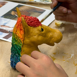 パコ絵画教室制作風景