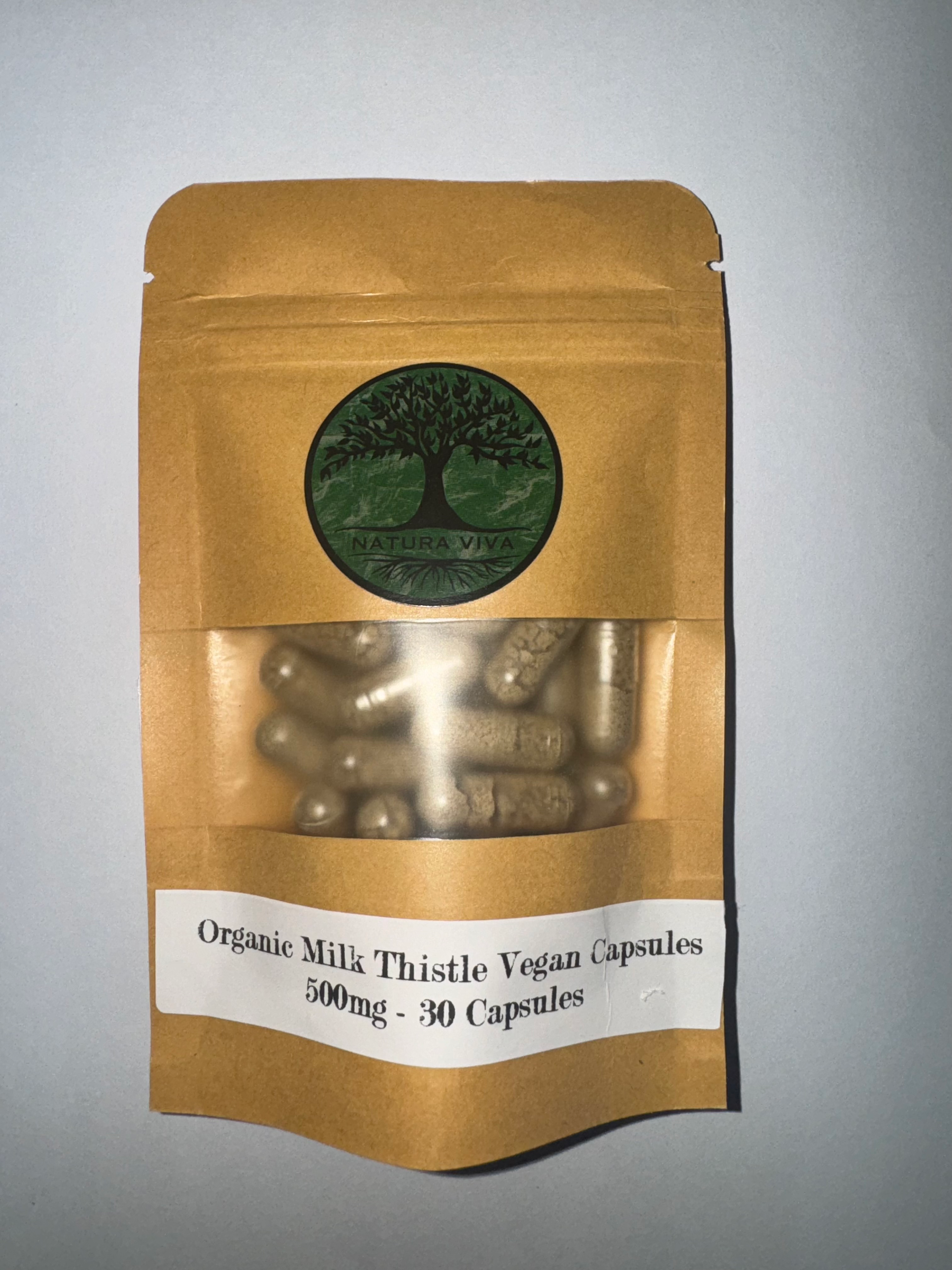 Milk Thistle capsules for natural liver and detox support