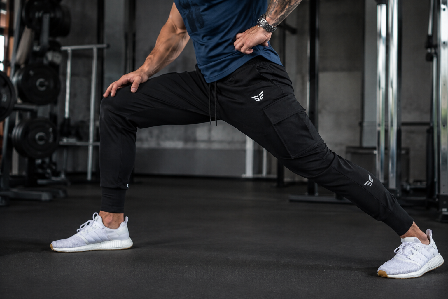 Fioboc Gym Joggers Men Weekend Performance Black Joggers Lightweight Jogger Swea