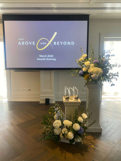 Corporate awards ceremony.