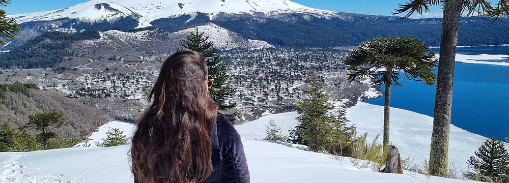 Vista tercer mirador Sierra Nevada, Conguillio.