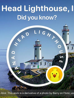Lighthouse Sticker: Fanad Head Lighthouse
