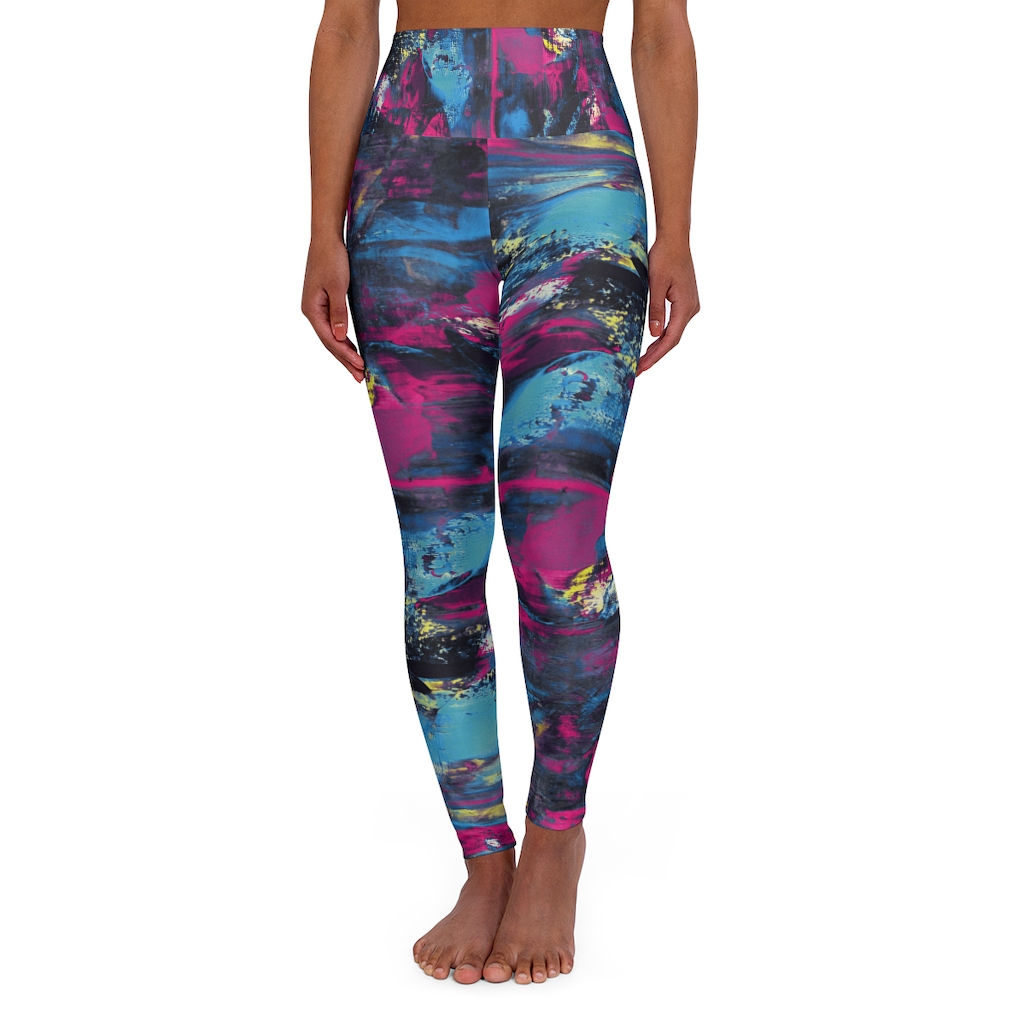 Crystal Shatter - High Waisted Yoga Leggings