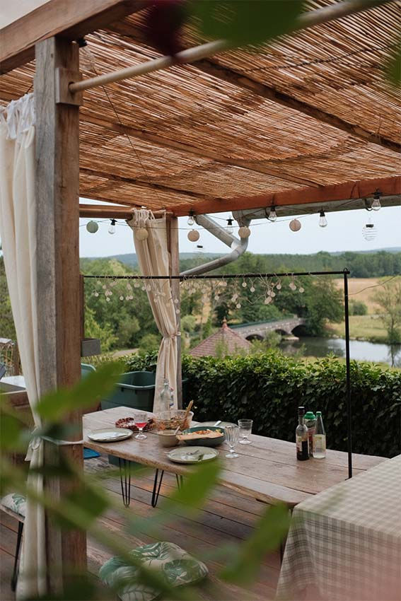Enjoy your meals outside.