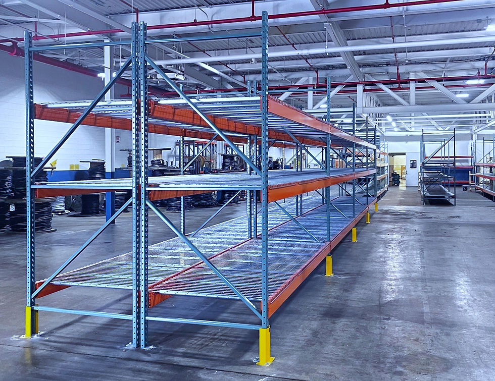 A Custom Pallet racking solution for a warehouse installed by OCG Industrial Services