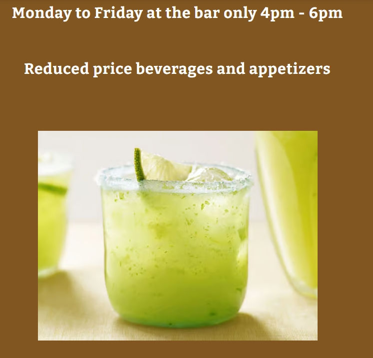Caracara Happy Hour Menu