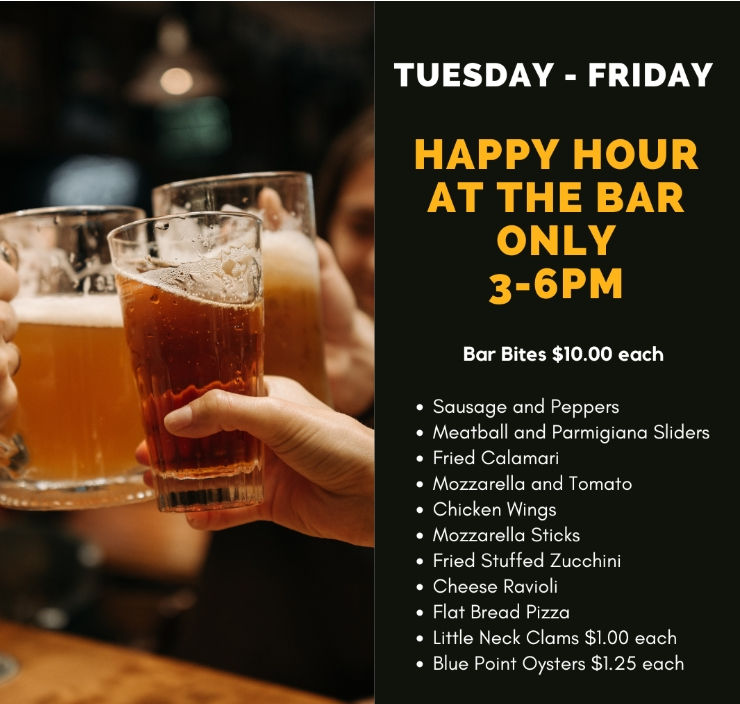 BiVio Happy Hour Menu