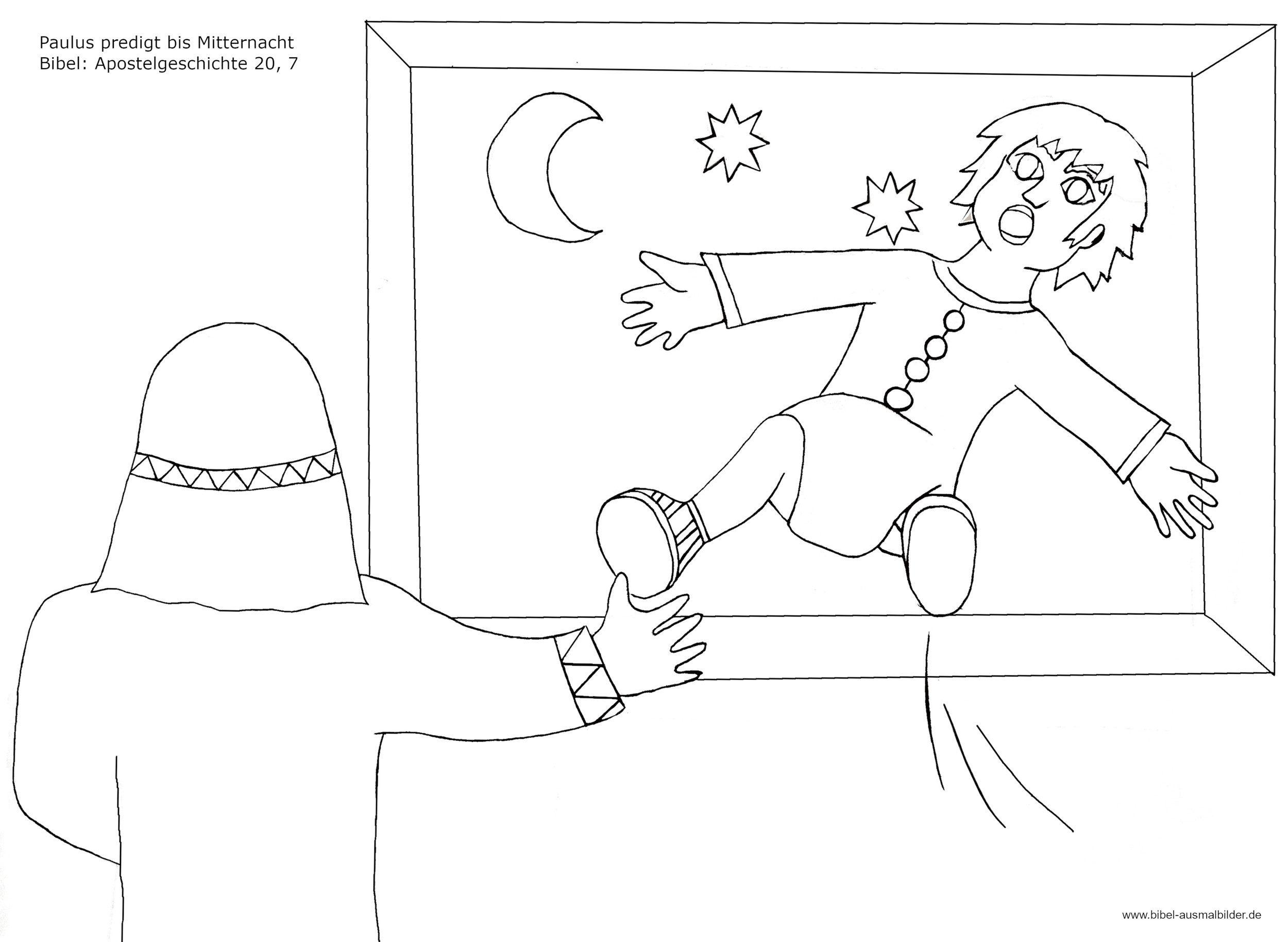 ausmalbilder paulus