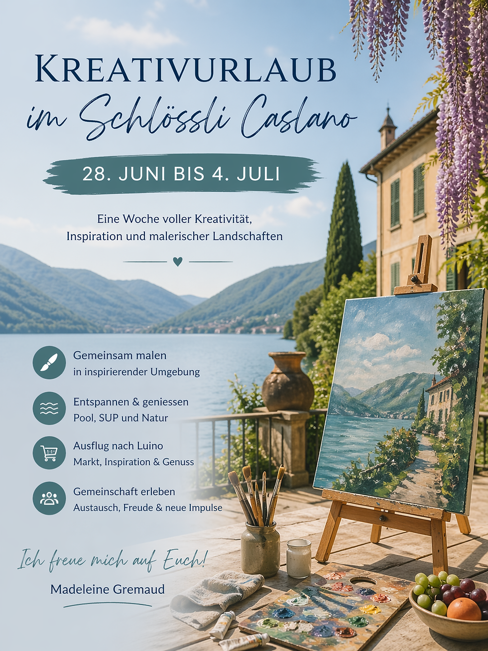 Kreativurlaub im Schlössli Caslano