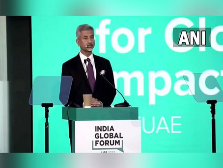 Jaishankar hails India-UAE relationship at India Global Forum, calls it “ambitious”