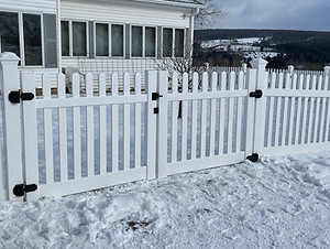 Explore the meticulous craftsmanship of Southern Tier Fence Company's vinyl fencing