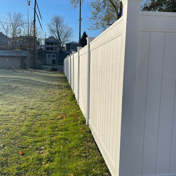 Choose from a range of design options, from classic white picket fences to ornamental styles, and enjoy the versatility of vinyl fencing.