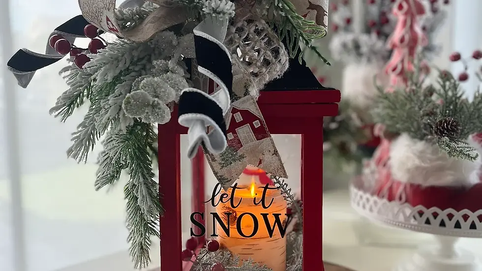 Let It Snow Lantern Set