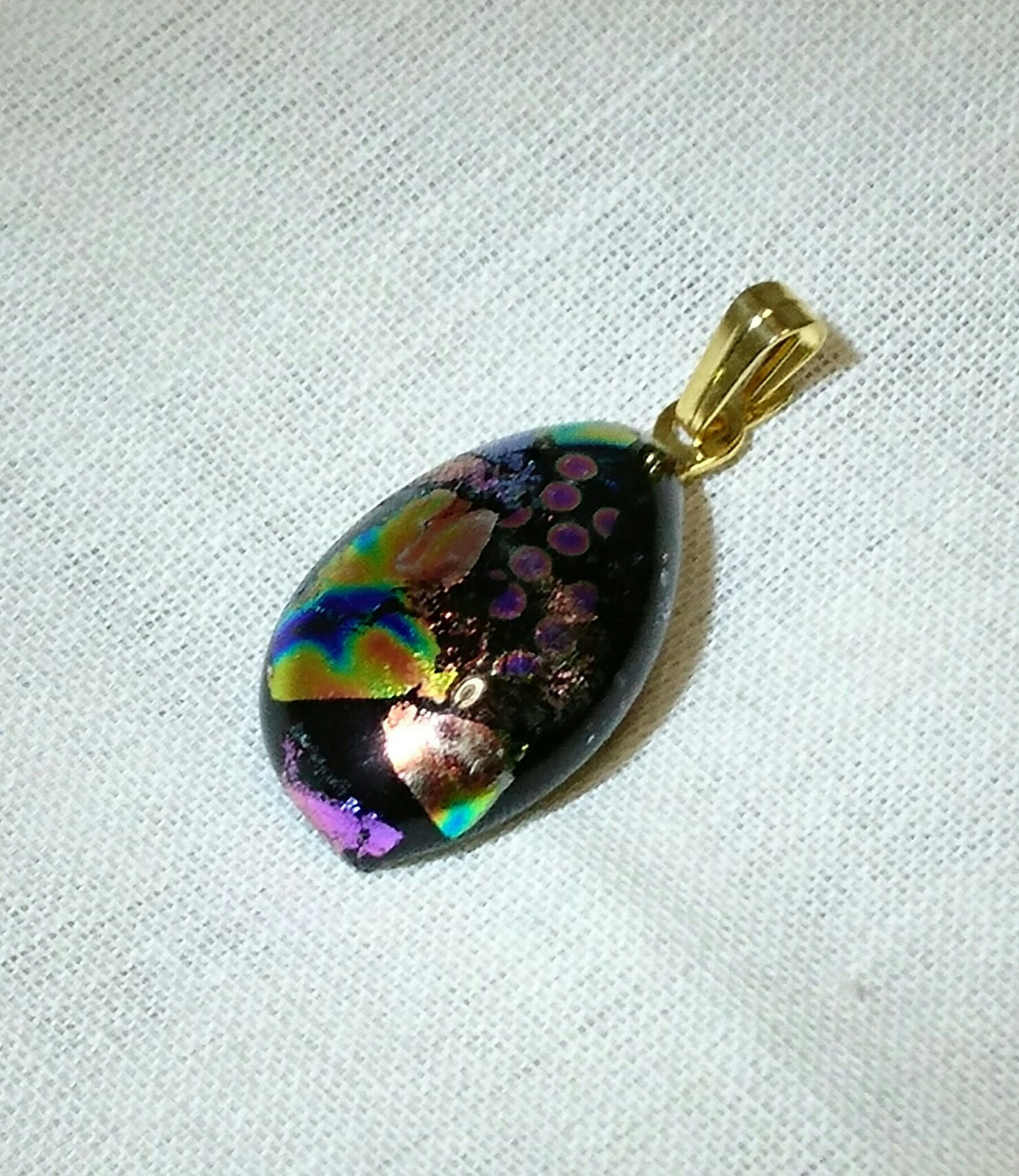 Titanium glass pendant top