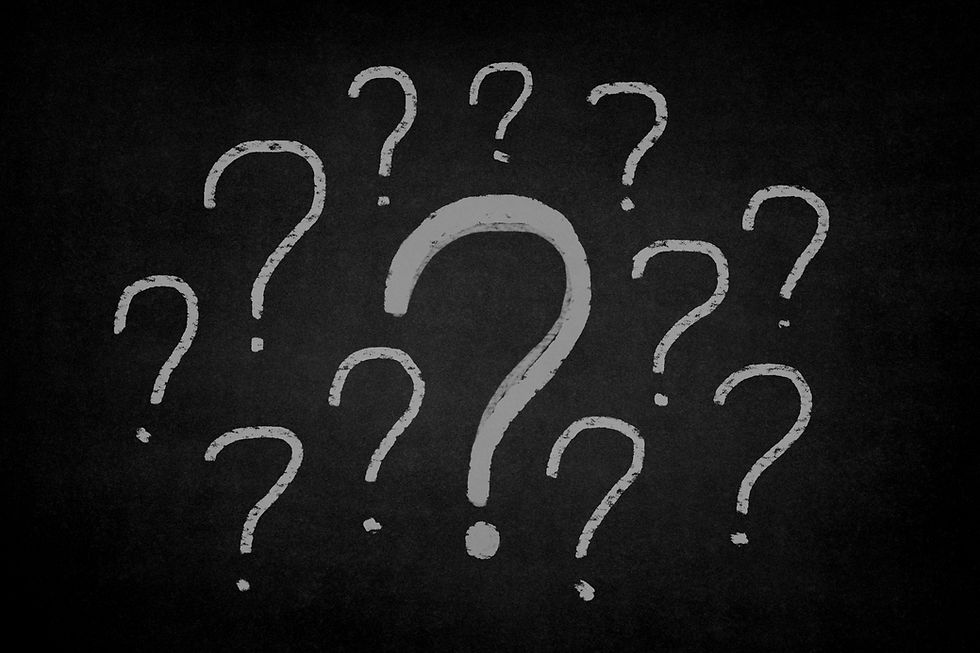 colorful question symbols