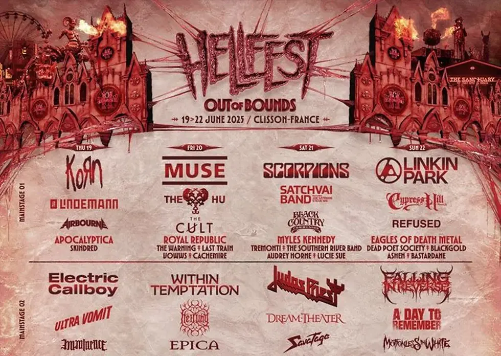 From June 19th to 22nd, Hellfest 2025 in Clisson brings you a stellar lineup. Discover which bands will take the stage alongside headliners Linkin Park, KoRn, and Scorpions.