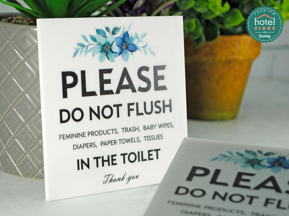 Μικρογραφία: Πινακίδα τουαλέτας - Do Not Flush