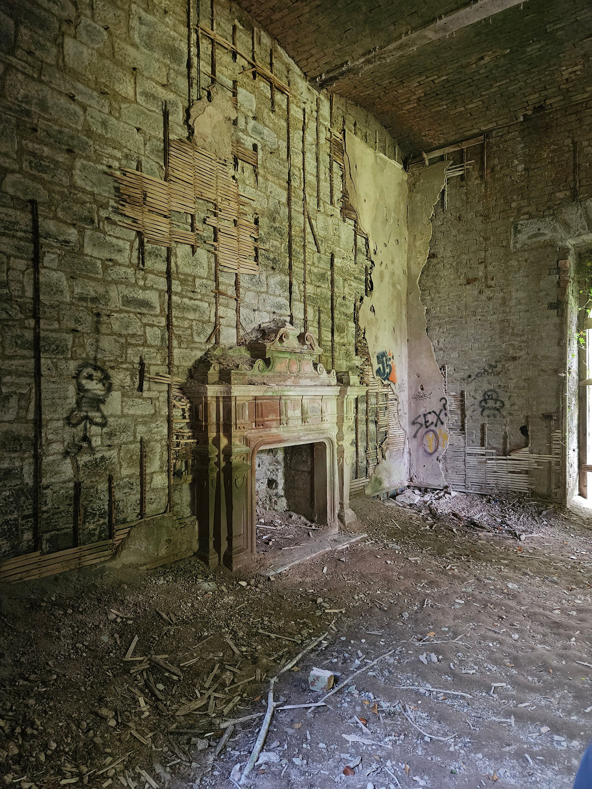 The remaining room that is still relatively untouched by decay