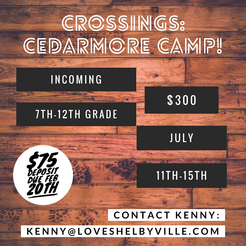 Crossings Camp for Students!