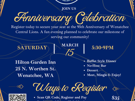 Wenatchee Central Lions 95th Anniversary Celebration