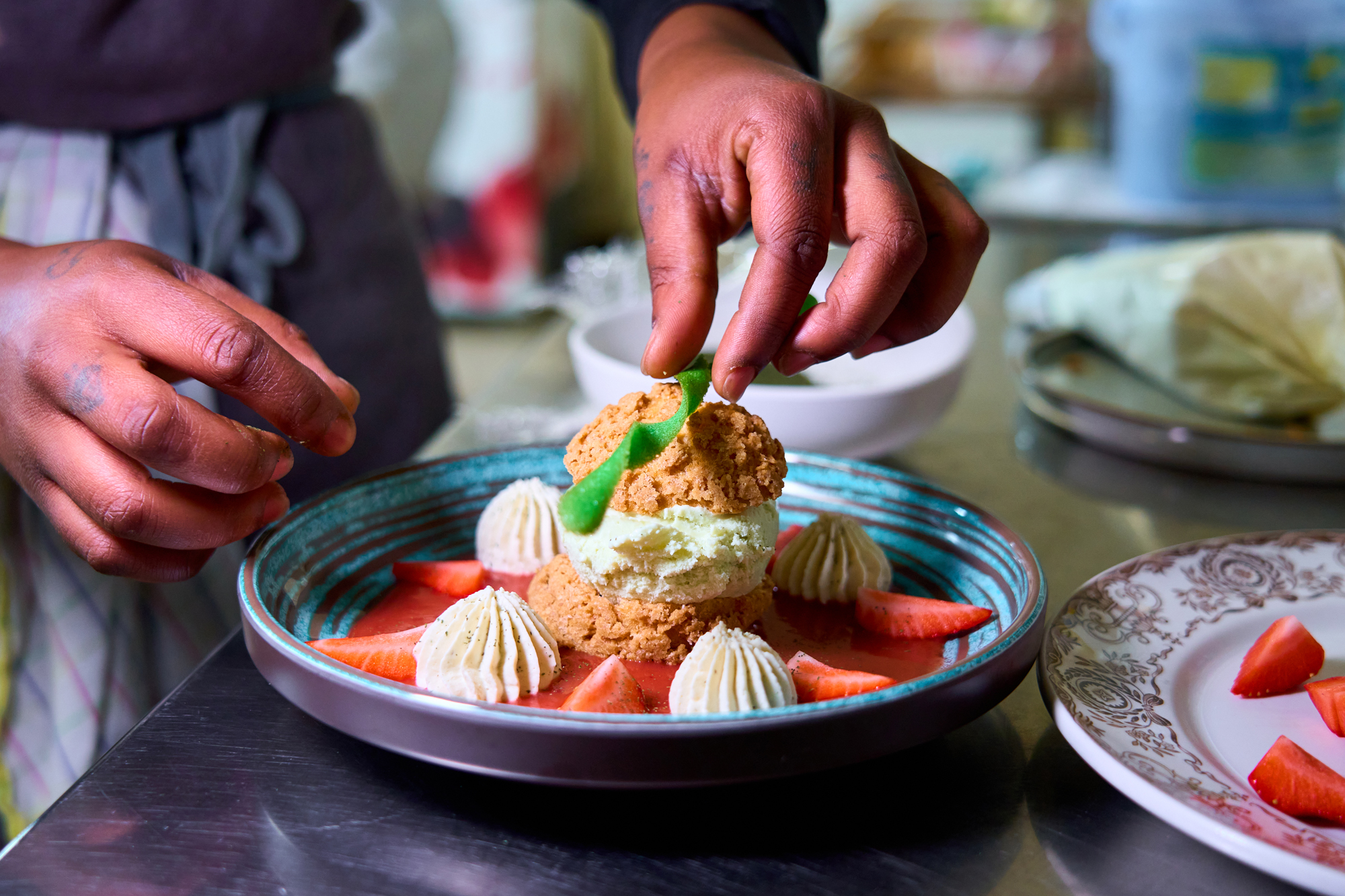 Arranged Food and Objects