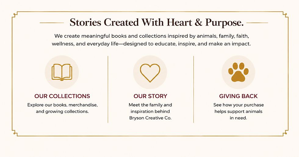 Our Story and Giving Back at Bryson Creative Co.