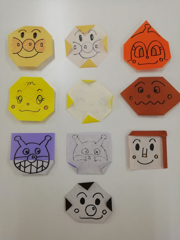 アンパンマンの折り紙 アンパンマンの折り紙