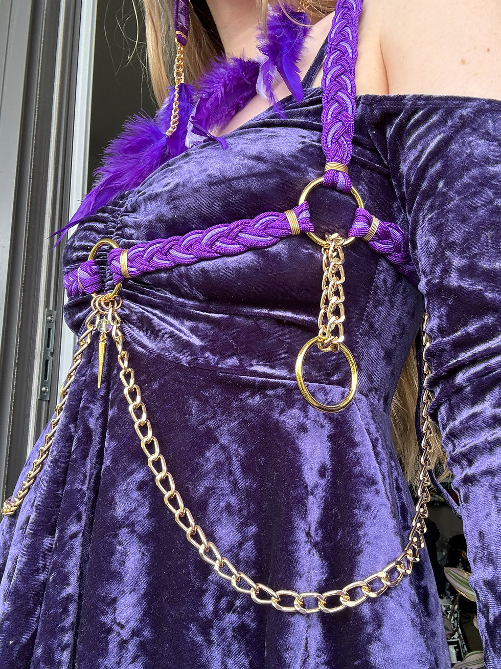 Thumbnail: THE DEVIL WEARS PURPLE HARNESS