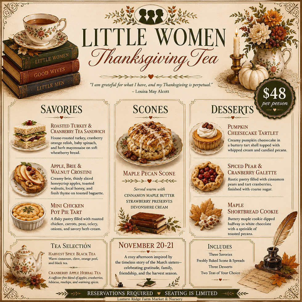 Little Women Thanksgiving Tea
