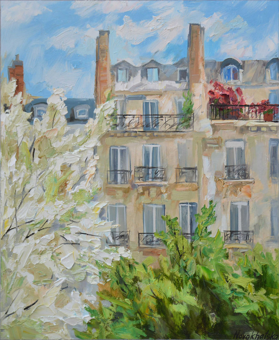 Printemps en ville, 50x60cm
