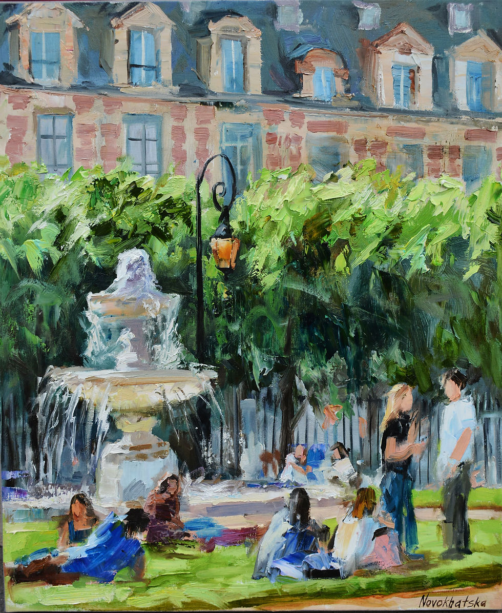 Place des Vosges, 65x54 cm
